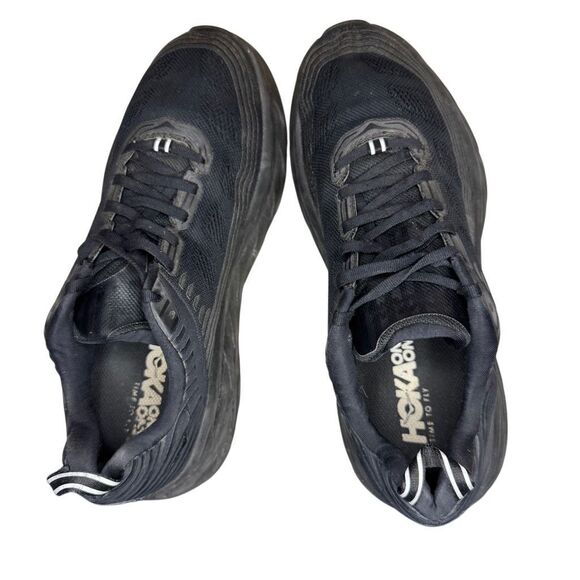 Mens Sneakers Hoka One One M Bondi 6 Running F27219K Black Size US 9.5 - Picture 8 of 9